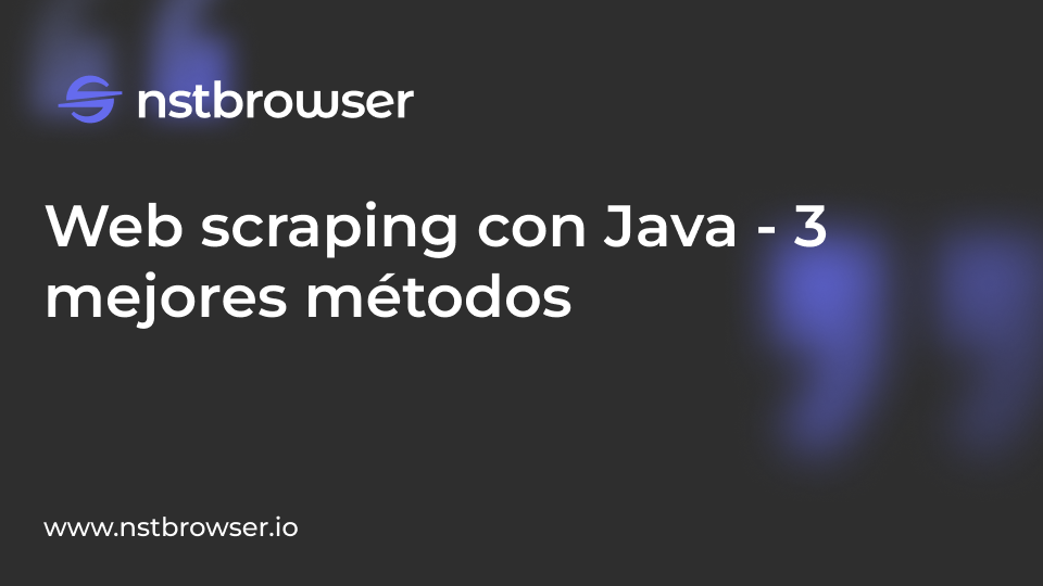 Web scraping con Java