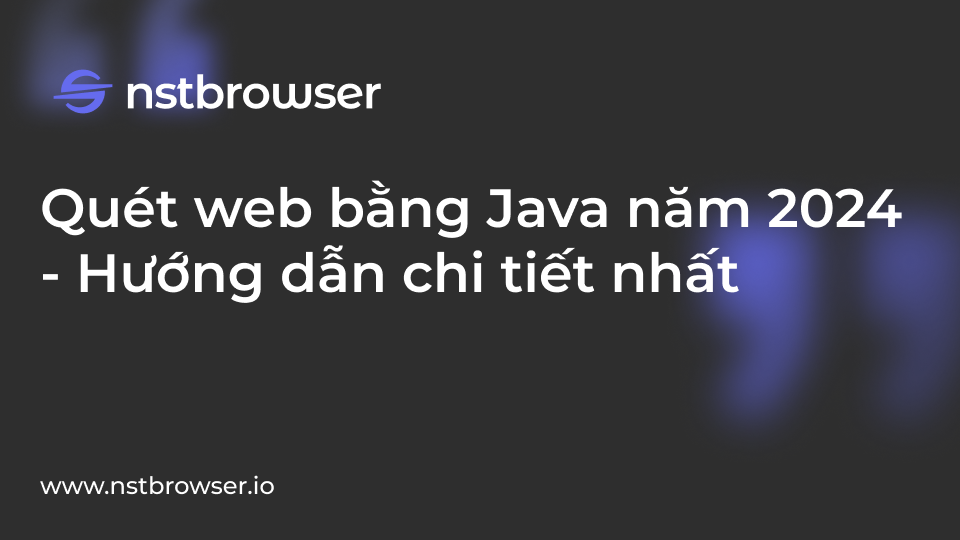 Quét web bằng Java