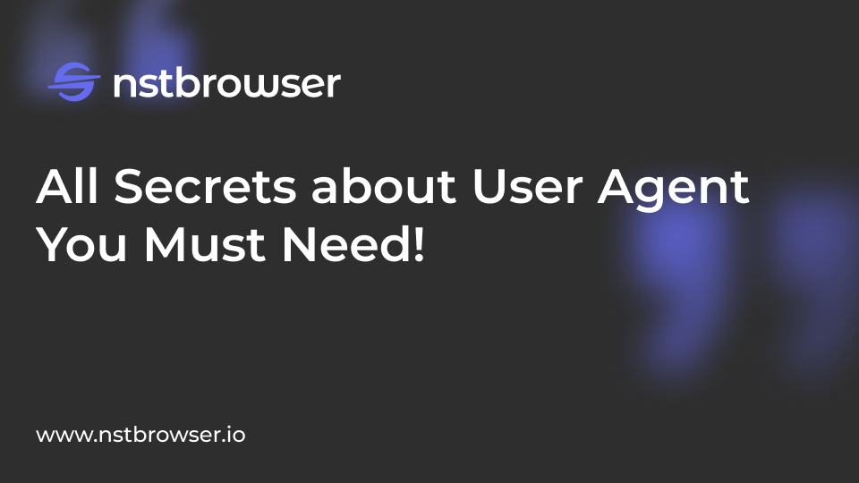 user agent for web scraping