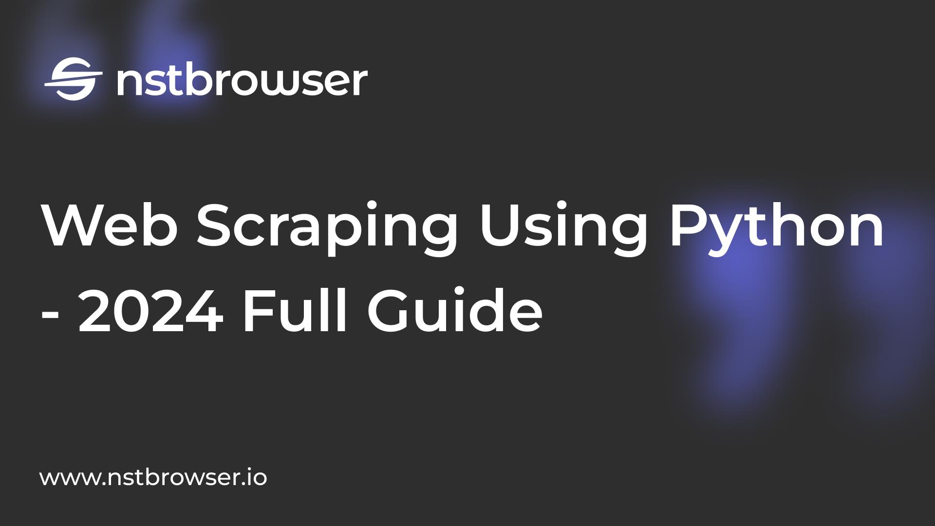 web scraping with python 