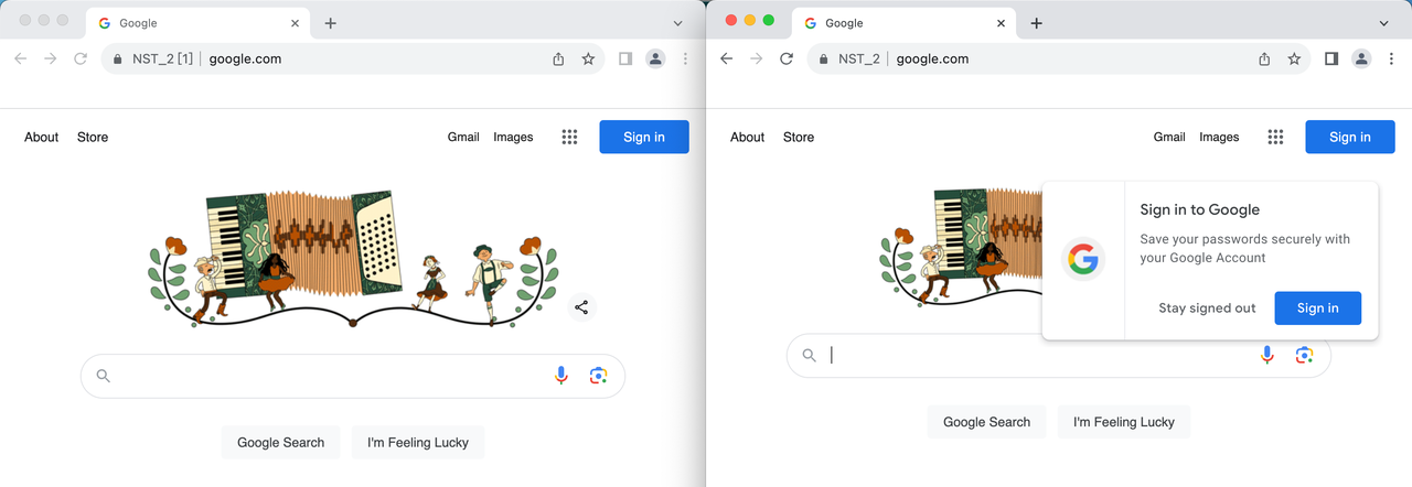 Truy cập trang web mục tiêu
