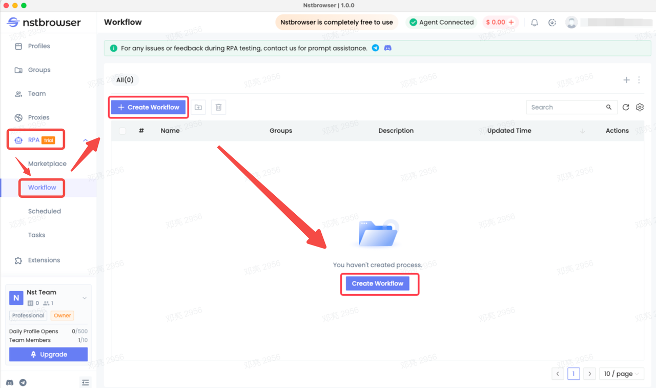 Tạo một workflow RPA