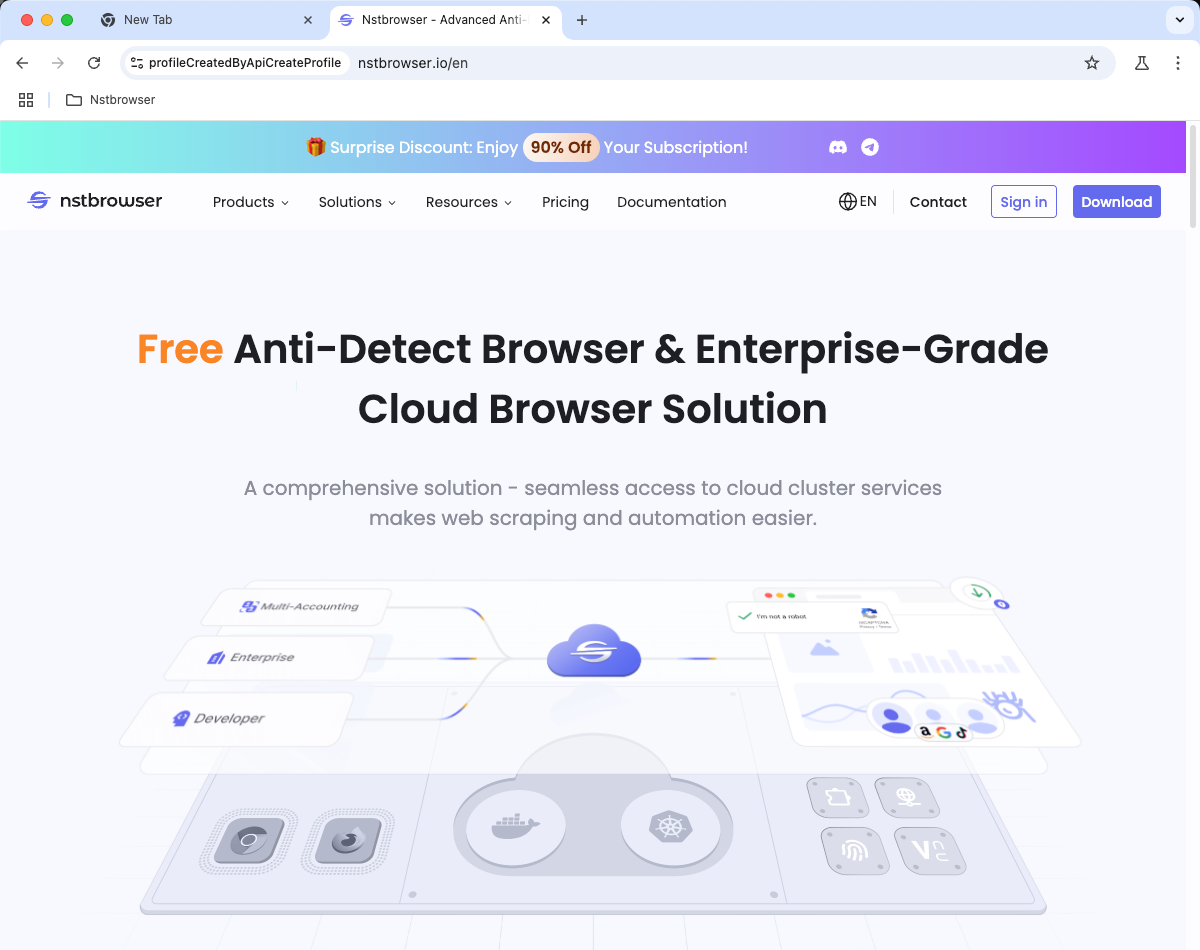 Nstbrowser official website